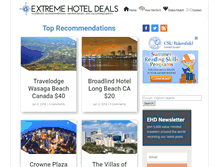 Tablet Screenshot of extremehoteldeals.com